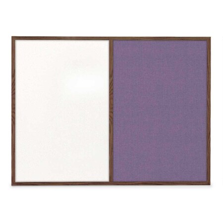 United Visual Products Slim Style Indoor Enclosed Radius Corkbo UVRDS48SB-SATIN-PEARL